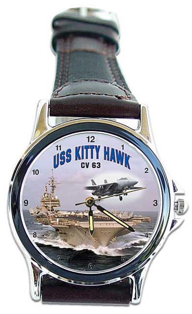 USS Kitty Hawk CV-63 Wrist Watch